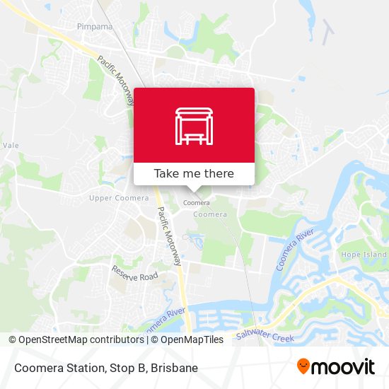 Mapa Coomera Station, Stop B