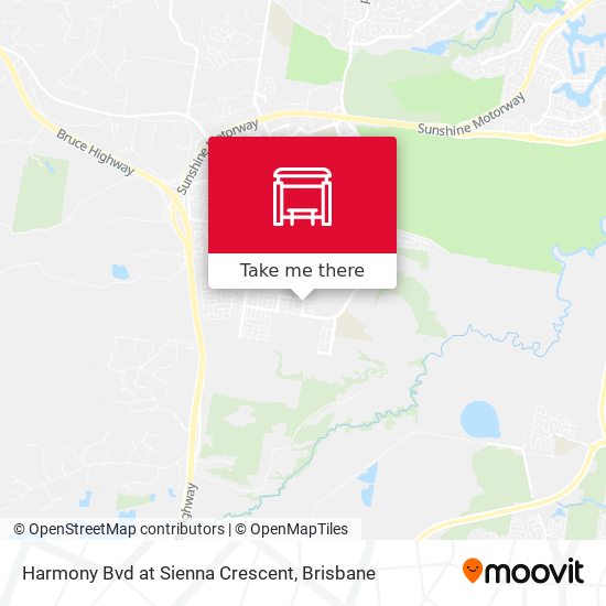 Harmony Bvd at Sienna Crescent map