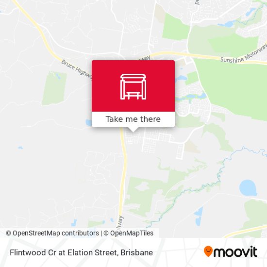 Flintwood Cr at Elation Street map