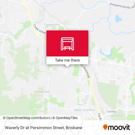 Waverly Dr at Persimmon Street map