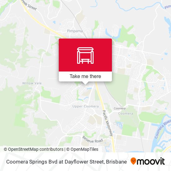 Coomera Springs Bvd at Dayflower Street map