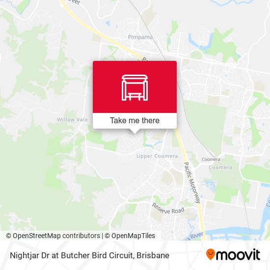 Nightjar Dr at Butcher Bird Circuit map
