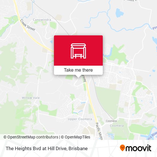 The Heights Bvd at Hill Drive map