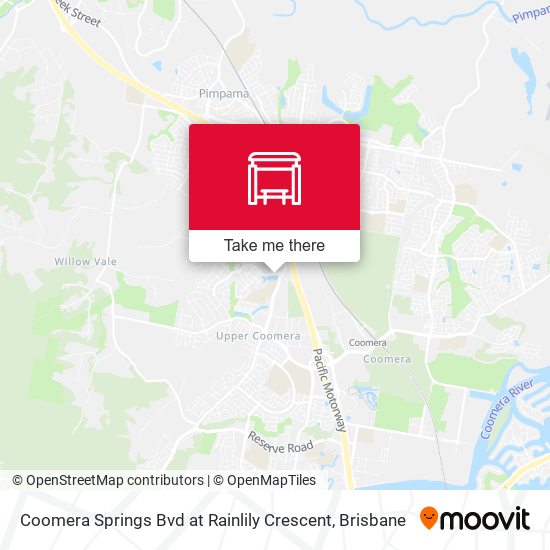Coomera Springs Bvd at Rainlily Crescent map