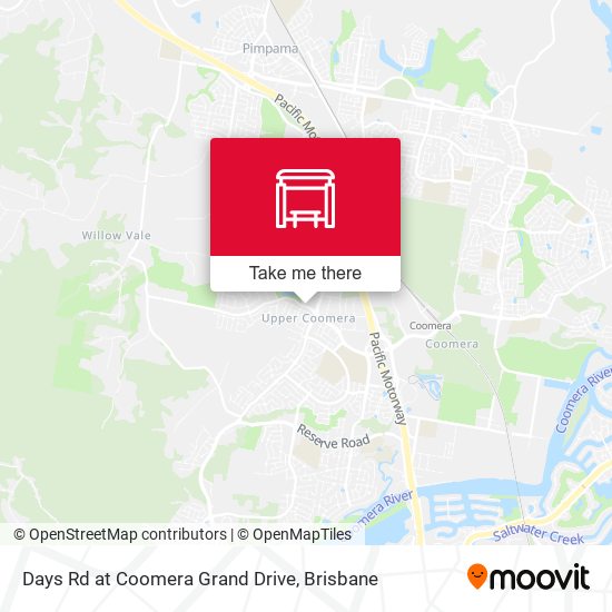 Days Rd at Coomera Grand Drive map