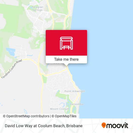 Mapa David Low Way at Coolum Beach