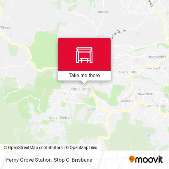 Ferny Grove Station, Stop C map