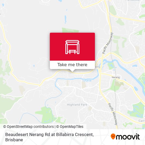 Mapa Beaudesert Nerang Rd at Billabirra Crescent