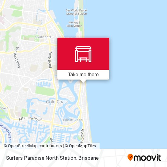 Surfers Paradise North Station map