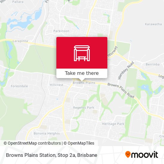 Browns Plains Station, Stop 2a map