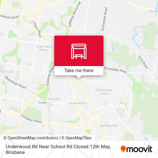 Underwood Rd Near School Rd Closed 12th May map