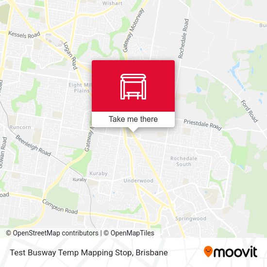 Test Busway Temp Mapping Stop map