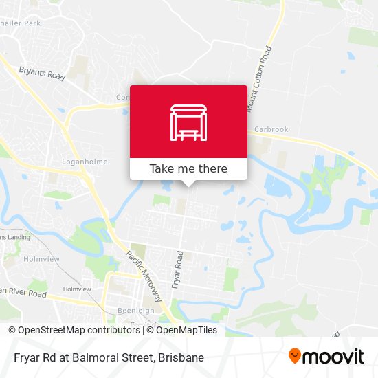 Fryar Rd at Balmoral Street map