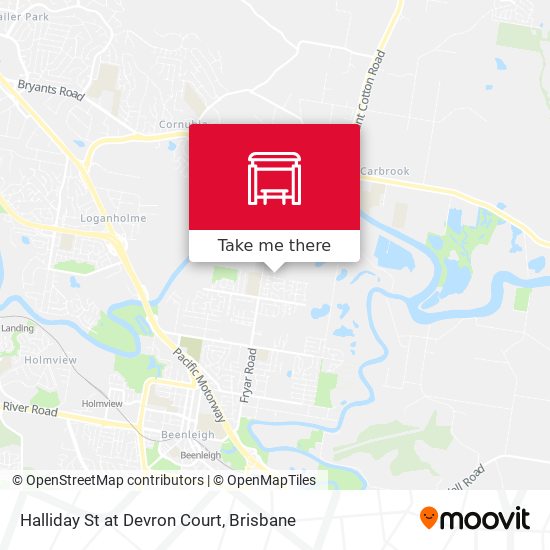 Halliday St at Devron Court map