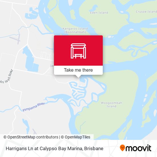 Harrigans Ln at Calypso Bay Marina map