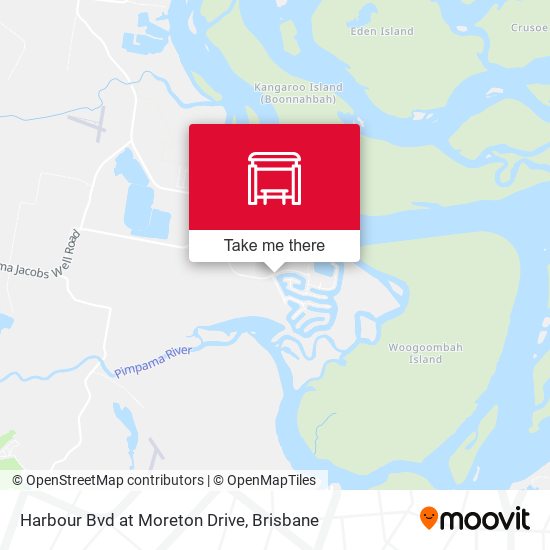 Harbour Bvd at Moreton Drive map
