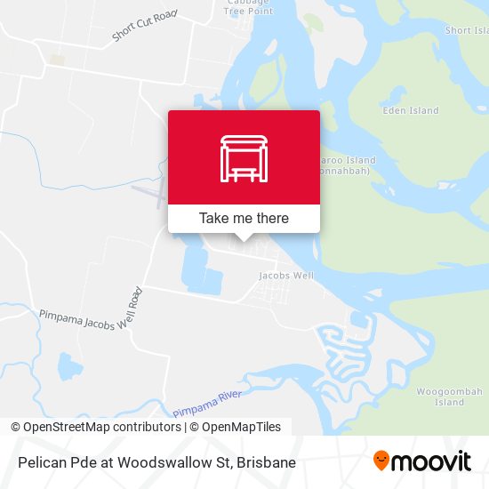 Pelican Pde at Woodswallow St map