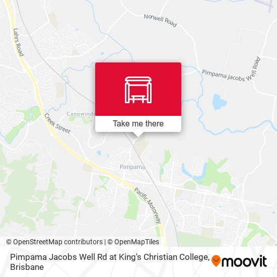 Pimpama Jacobs Well Rd at King's Christian College map