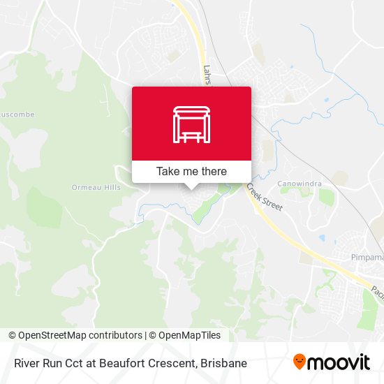 River Run Cct at Beaufort Crescent map