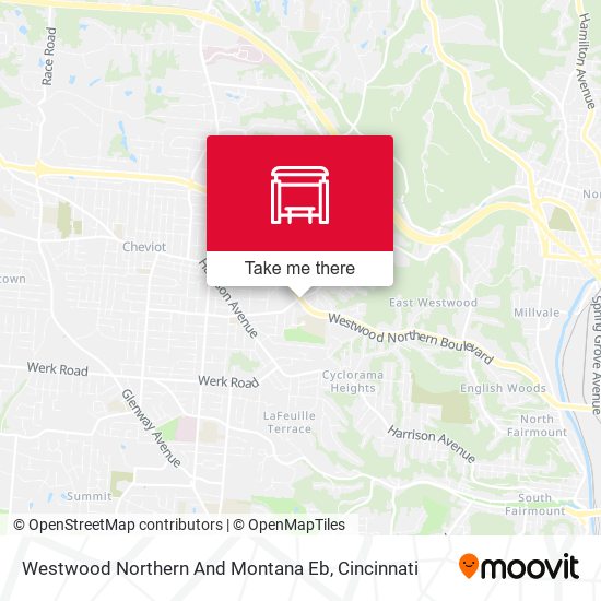Westwood Northern And Montana Eb map