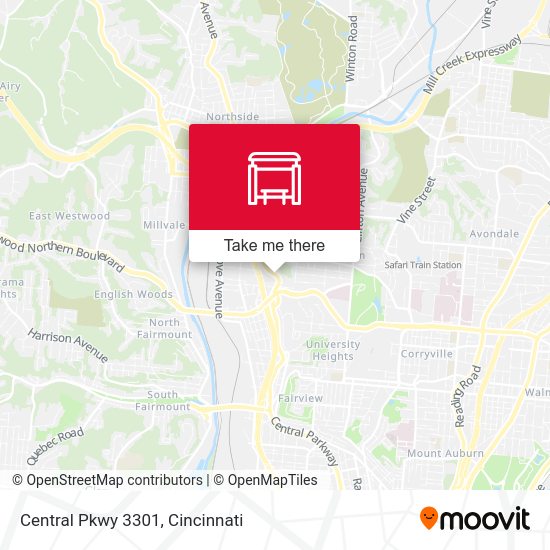 Central Pkwy 3301 map