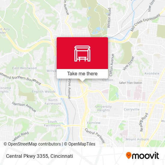 Central Pkwy 3355 map