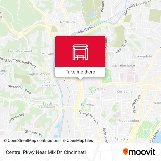 Central Pkwy Near Mlk Dr map