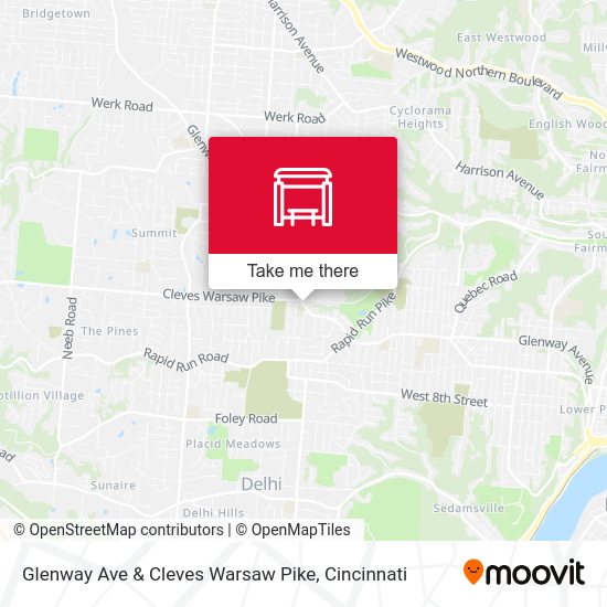 Glenway Ave & Cleves Warsaw Pike map