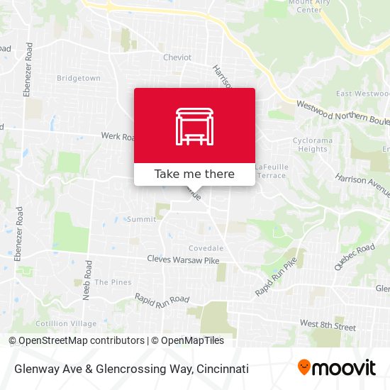 Mapa de Glenway Ave & Glencrossing Way