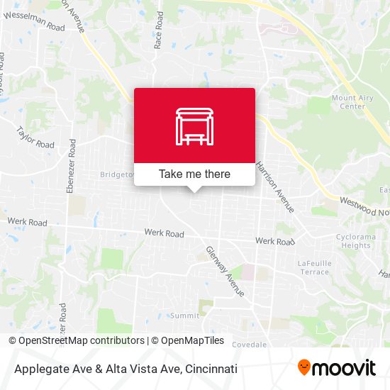 Mapa de Applegate Ave & Alta Vista Ave