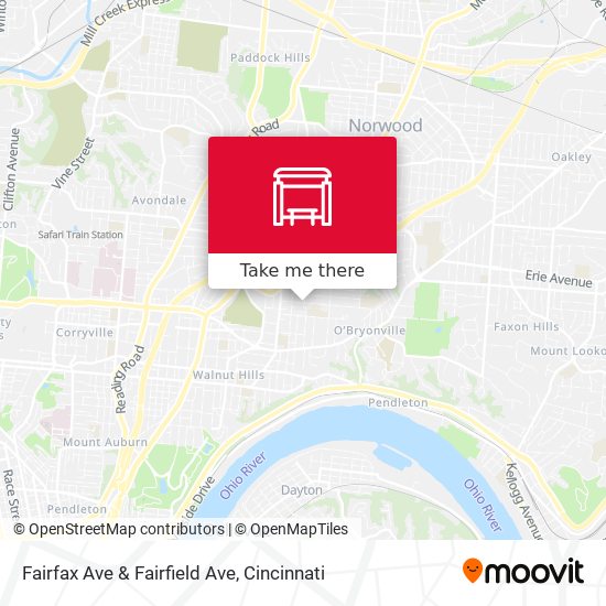 Mapa de Fairfax Ave & Fairfield Ave
