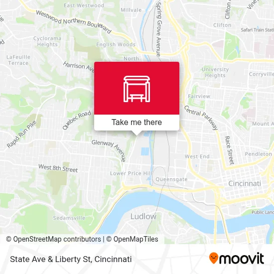 State Ave & Liberty St map