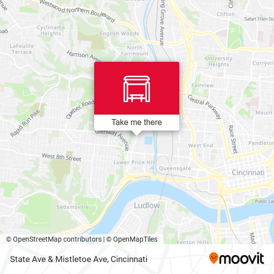 State Ave & Mistletoe Ave map