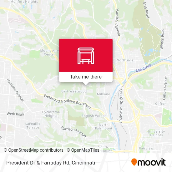 President Dr & Farraday Rd map