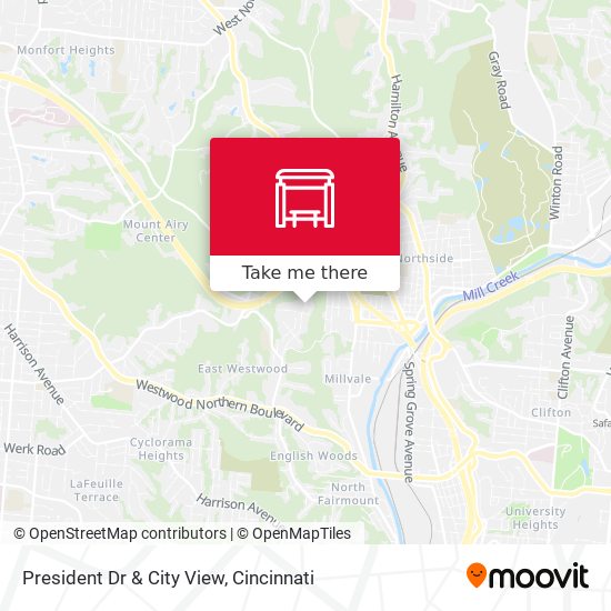 President Dr & City View map
