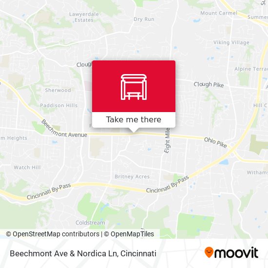 Mapa de Beechmont Ave & Nordica Ln