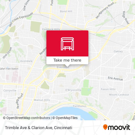 Trimble Ave & Clarion Ave map