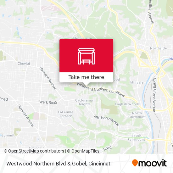 Westwood Northern Blvd & Gobel map
