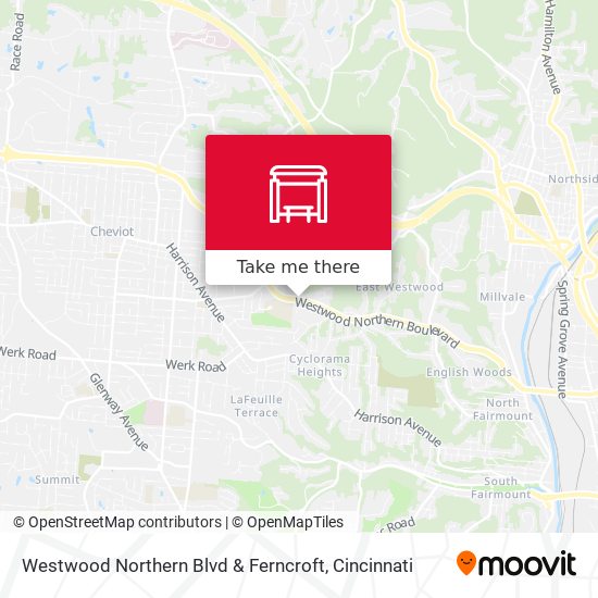 Westwood Northern Blvd & Ferncroft map