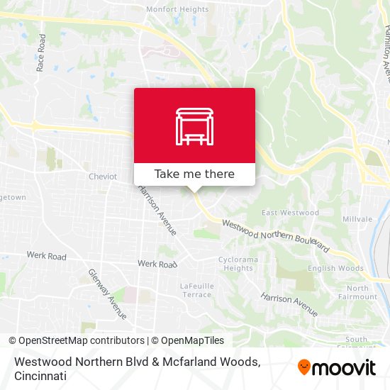 Westwood Northern Blvd & Mcfarland Woods map