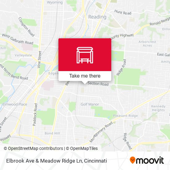 Elbrook Ave & Meadow Ridge Ln map