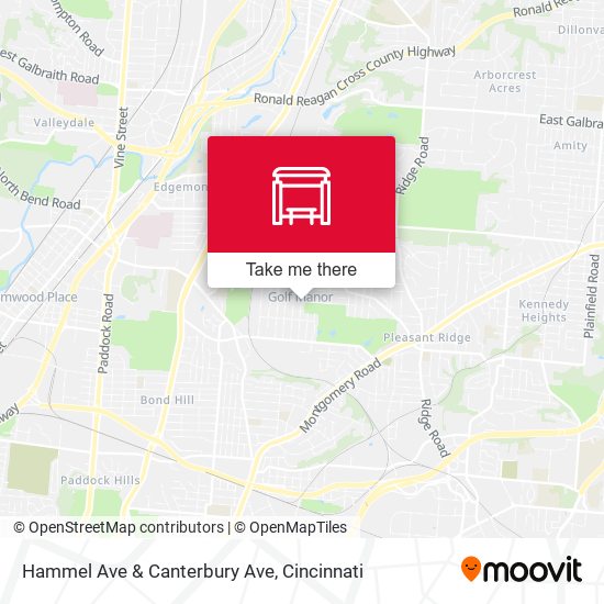 Hammel Ave & Canterbury Ave map