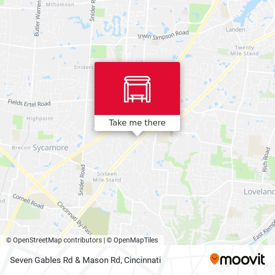 Seven Gables Rd & Mason Rd map