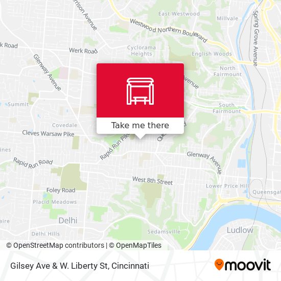 Gilsey Ave & W. Liberty St map