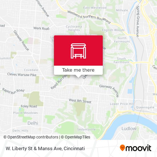 W. Liberty St & Manss Ave map