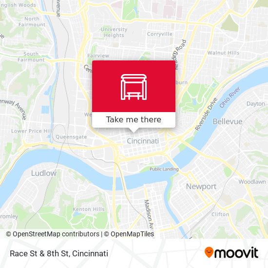 Mapa de Race St & 8th St