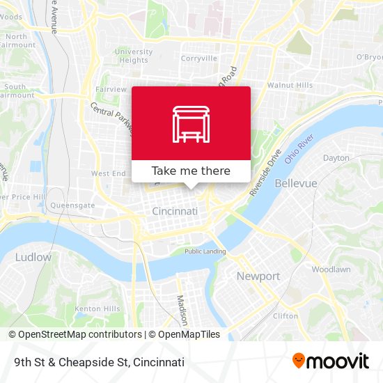 9th St & Cheapside St map