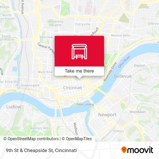 9th St & Cheapside St map