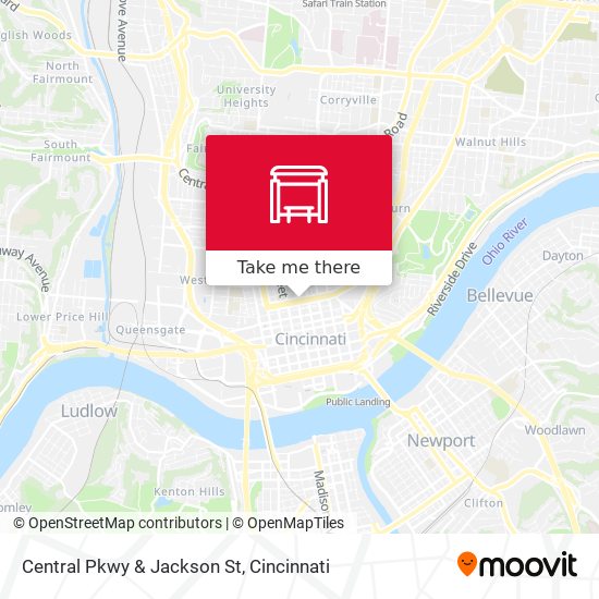 Central Pkwy & Jackson St map