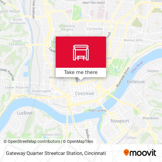 Mapa de Gateway Quarter Streetcar Station